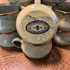 Mackenzie Childs 1995 vintage enamelware cup set of 13…